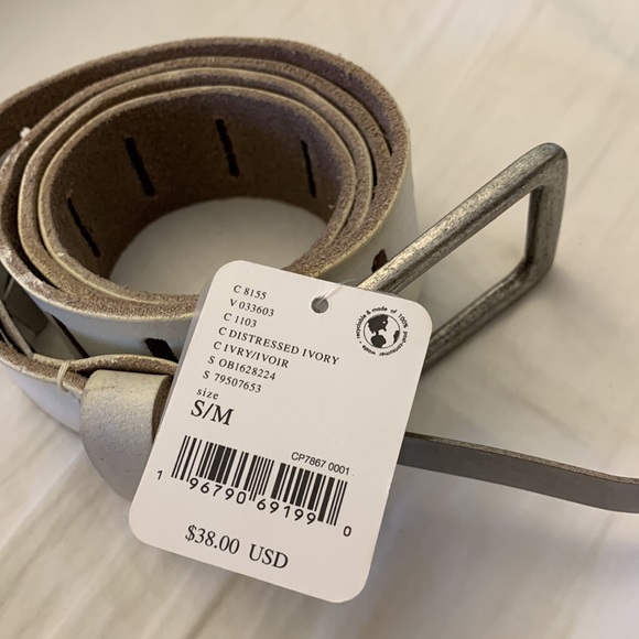 Free people we the free Jona belt  in ivory color - Picture 9 of 16